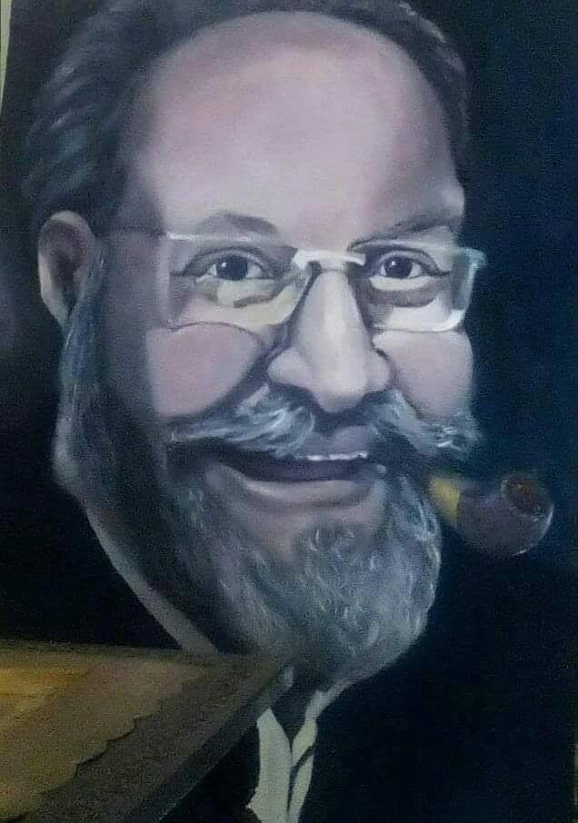 Portrait painting by Swagata Bose